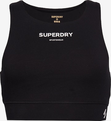 Superdry Bustier Sport bh in Zwart: voorkant