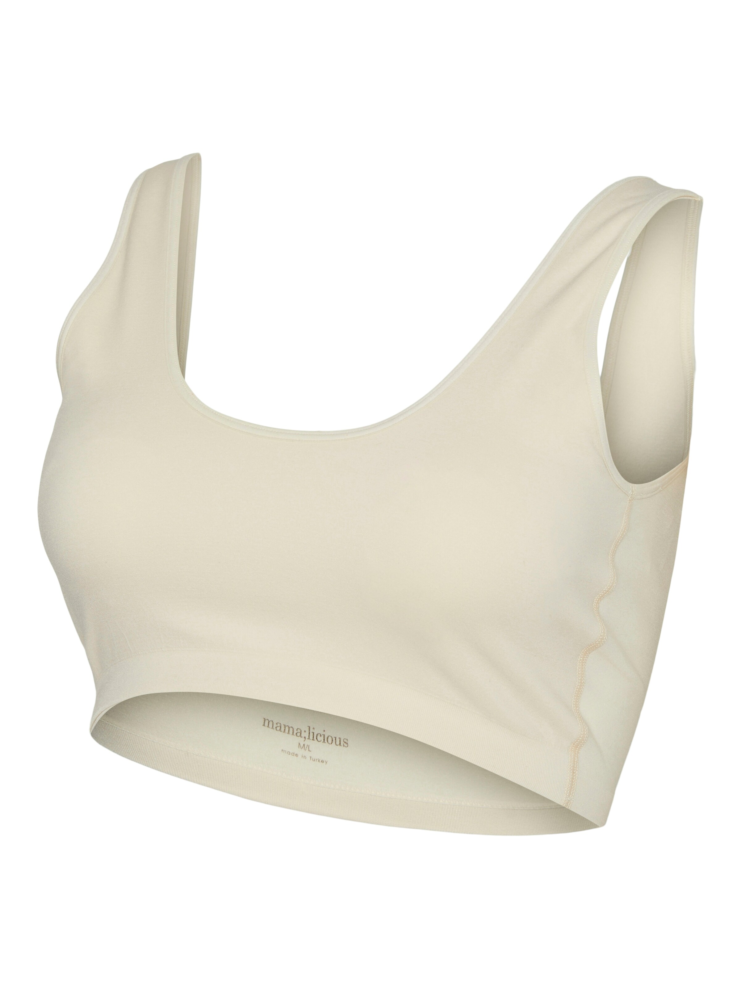Bustier Soutien-gorge d’allaitement 'MLROSE' MAMALICIOUS en beige : devant