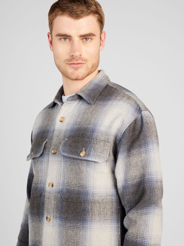Abercrombie & Fitch Regular fit Button Up Shirt in Grey