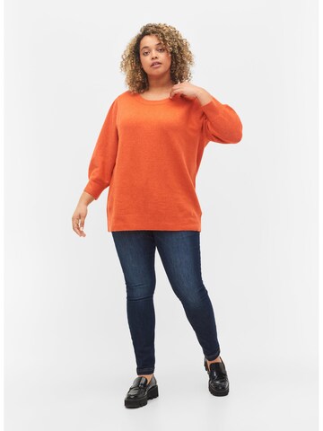 Zizzi Pullover in Orange