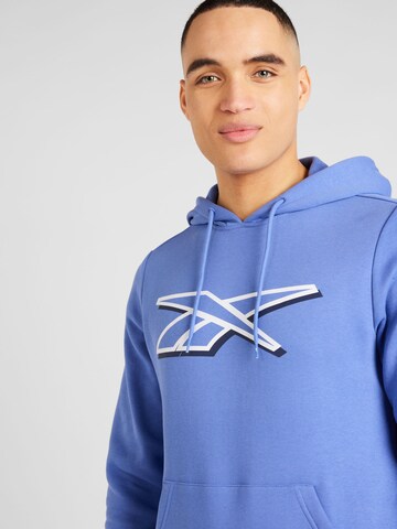 Sweat-shirt Reebok en bleu