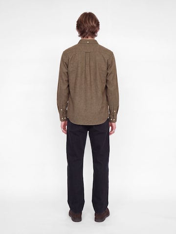 JACK & JONES Regular Fit Hemd 'Stanley' in Braun