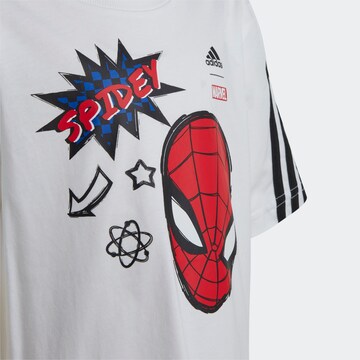 ADIDAS SPORTSWEAR - Camiseta funcional 'Marvel Spider-Man' en blanco
