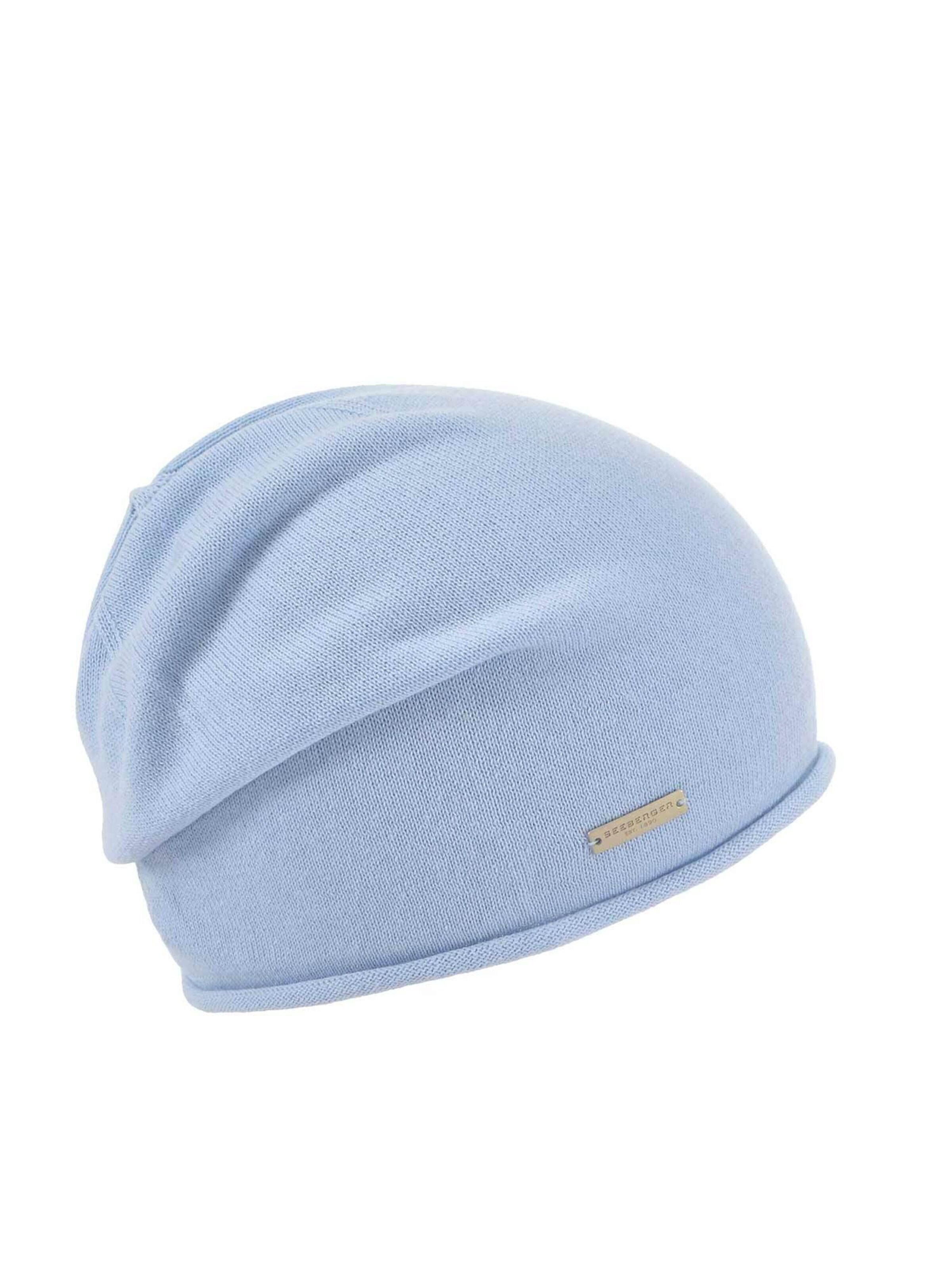 Seeberger Beanie 'Mütze' in Blue: front
