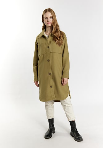 DreiMaster Vintage Between-seasons coat in Green: front