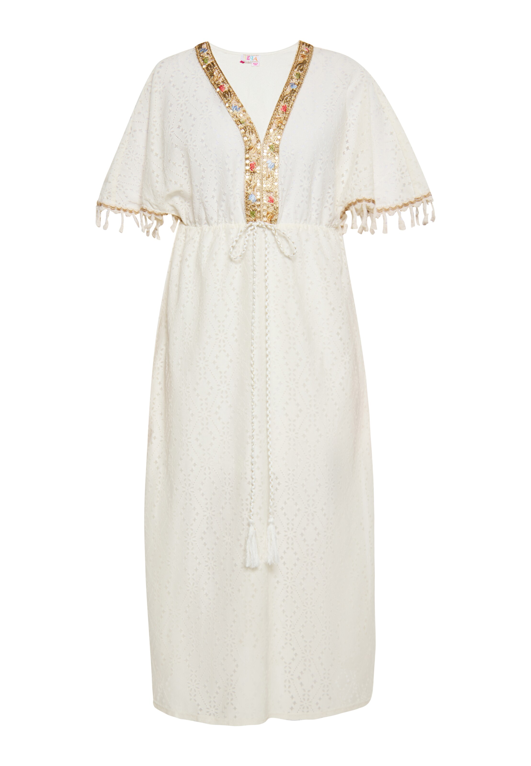 balta IZIA Paplūdimio suknelė: priekis