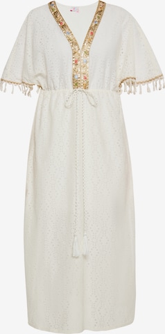 IZIA Beach Dress in White: front