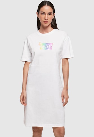 Merchcode Dress 'Summer And Chill' in White: front