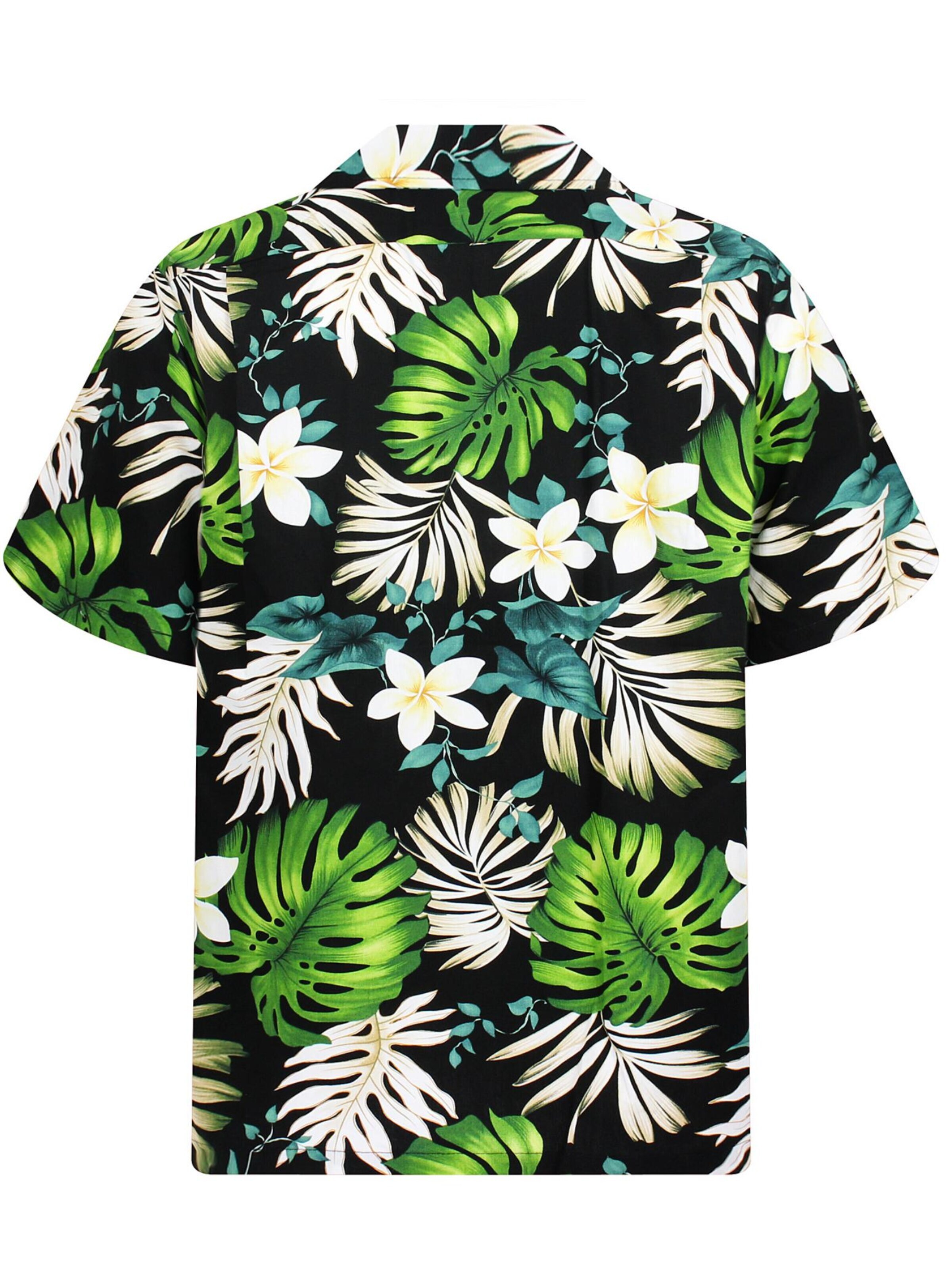 Pacific Legend Regular Fit Hemd 'Palmenblätter'‌‌‌‌‌‌ in Grün