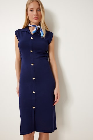 Abito in maglia di Happiness İstanbul in blu: frontale