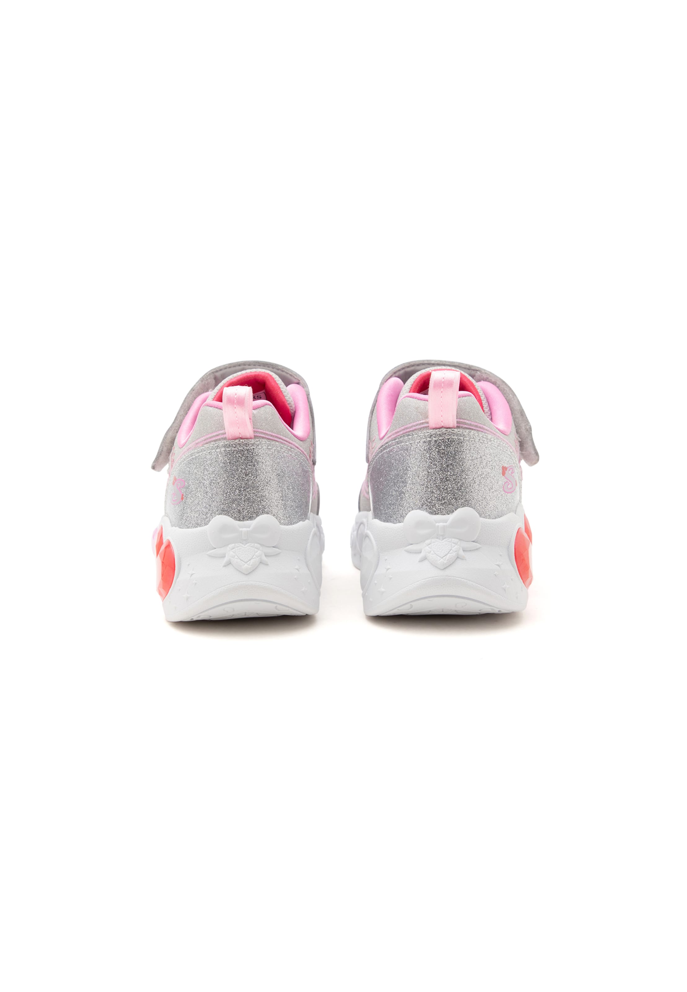 SKECHERS Superge 'ENCHANTED HEART LIGHTS' | srebrna barva