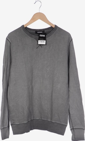 DIESEL Sweatshirt & Zip-Up Hoodie in XL in Grey: front