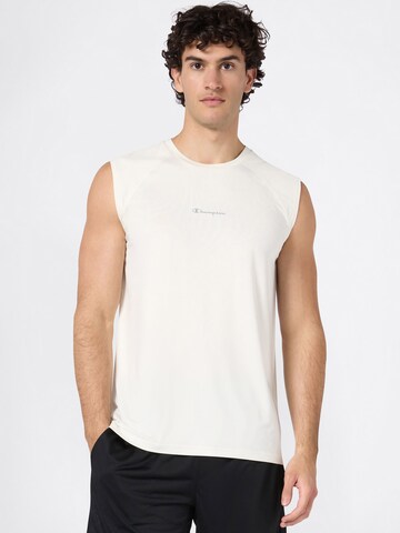 Champion Authentic Athletic Apparel Функционална тениска в бяло: отпред