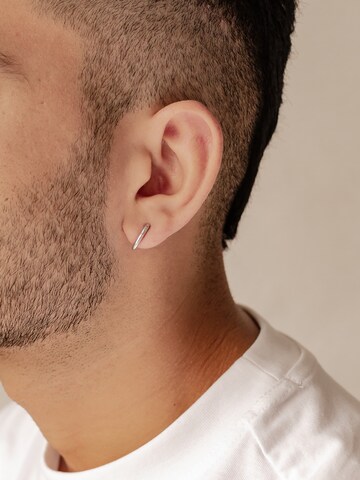 Hey Happiness Oorbel 'Oval Hoop' in Zilver