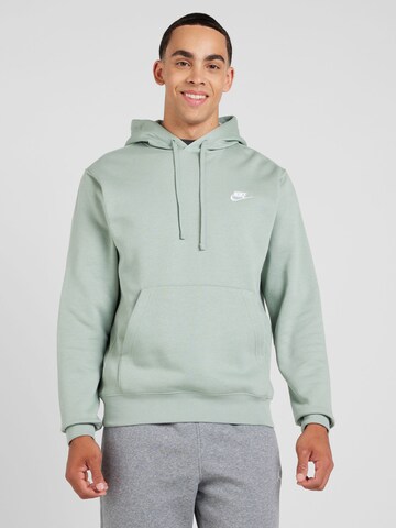 Coupe regular Sweat-shirt 'CLUB FLEECE' Nike Sportswear en vert : devant