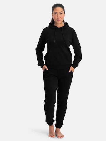 Bamboo basics Sweatshirt 'Lounge hoodie Gaby' in Zwart