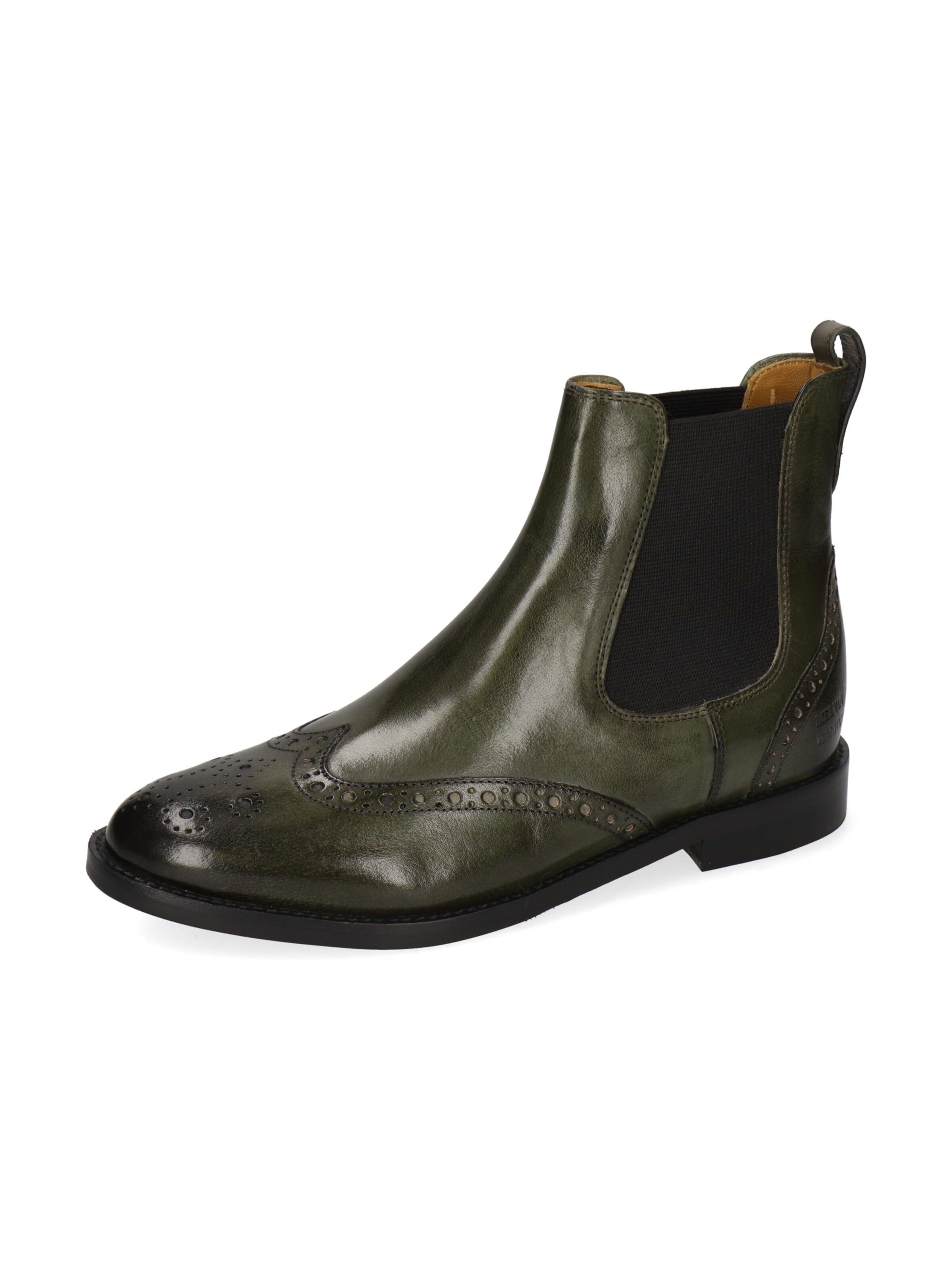 MELVIN & HAMILTON Chelsea Boots 'Selina 29' in Green: front