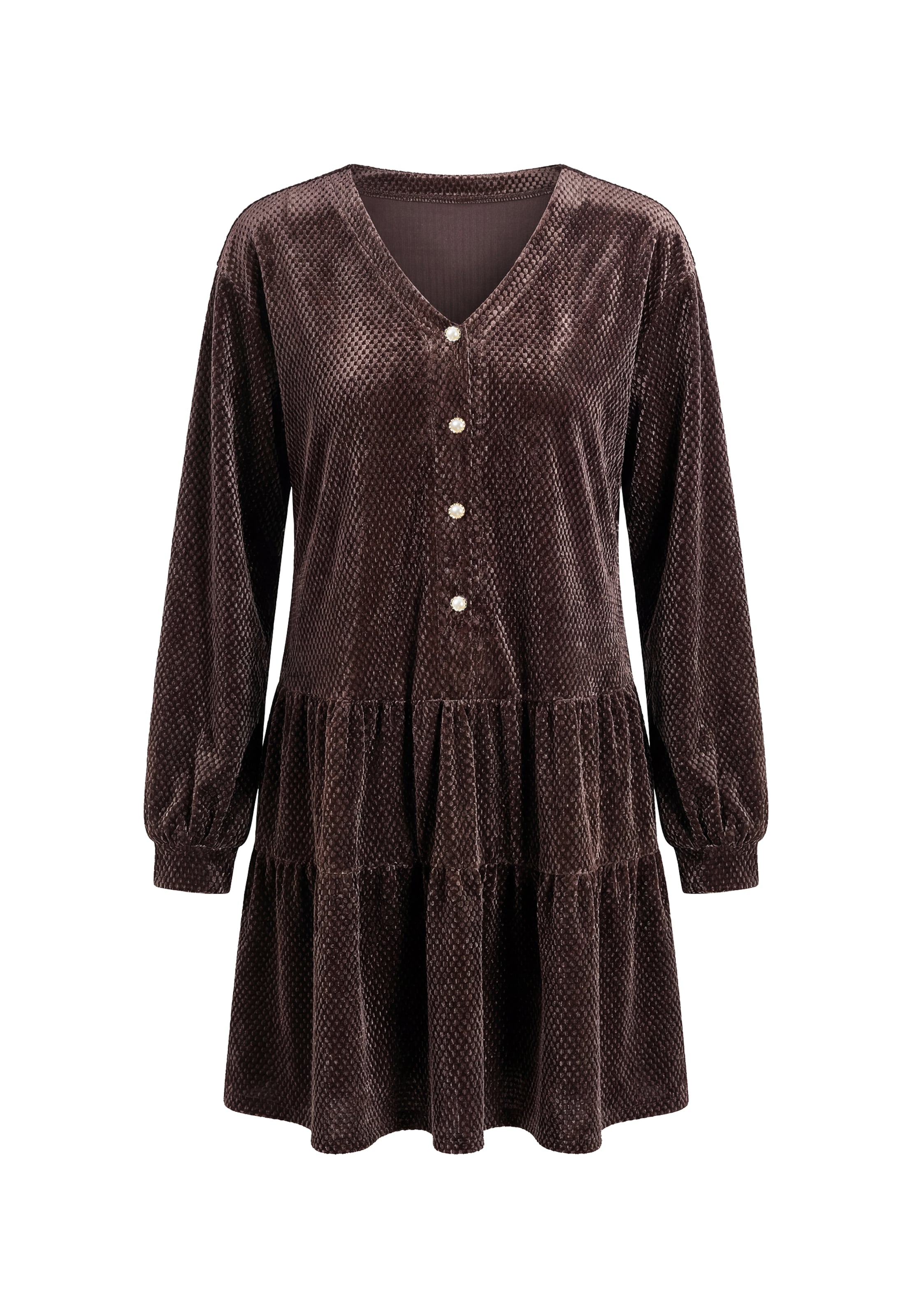 usha BLACK LABEL - Vestido en marrón: frente