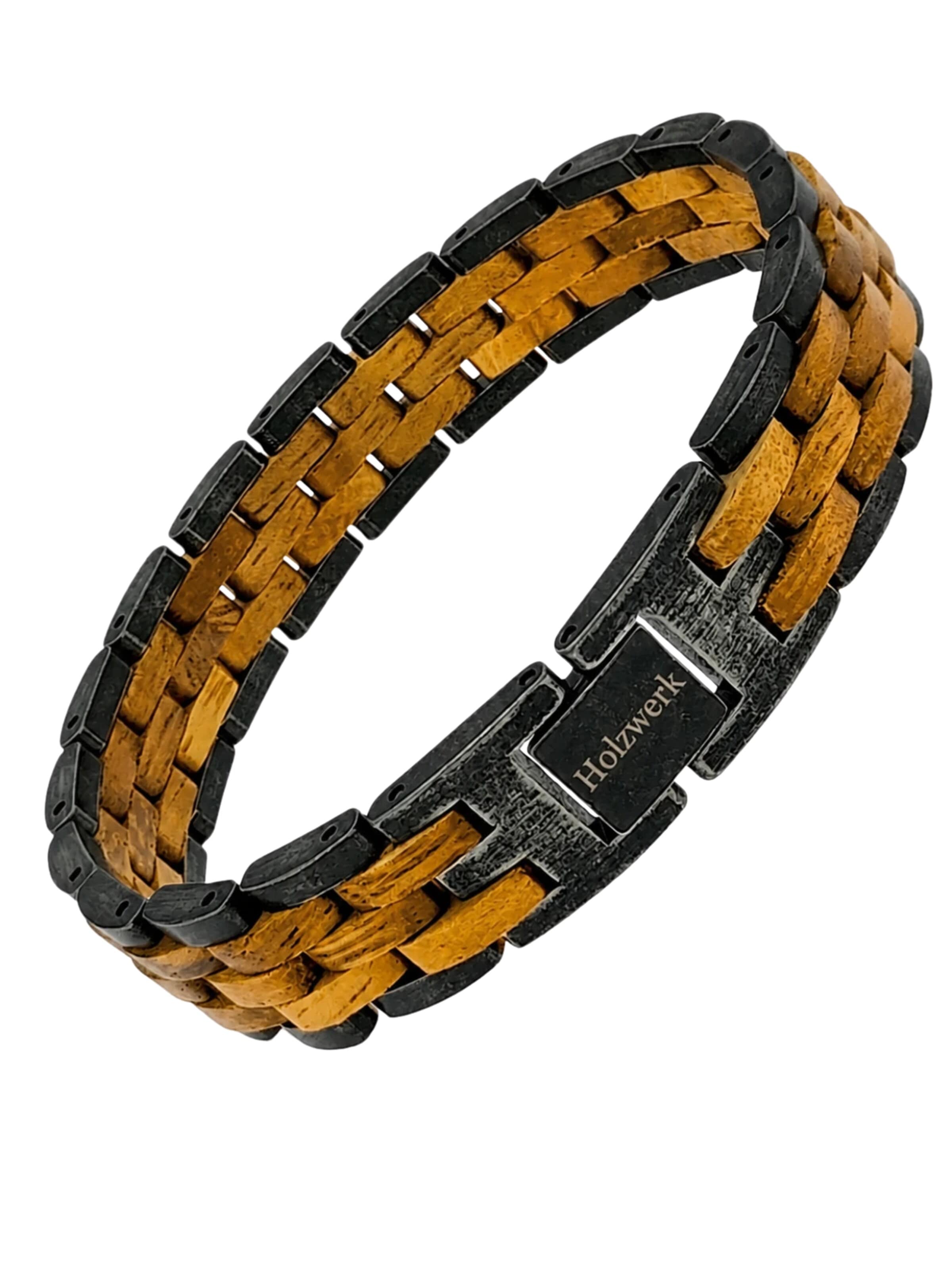 Holzwerk Armband 'HALENSEE'‌‌‌‌‌‌‌‌‌‌ in Braun: Vorderseite