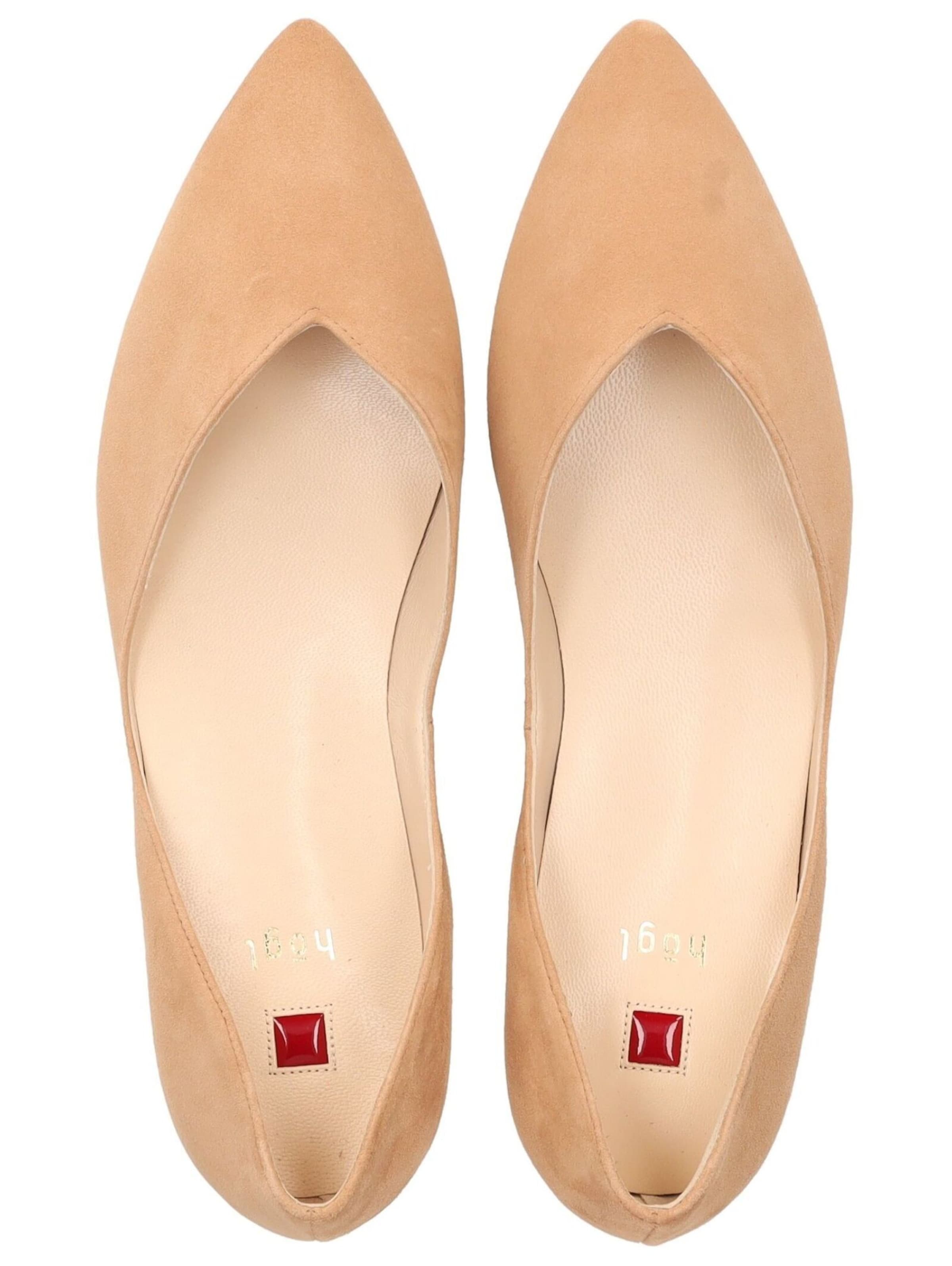 Ballerines Högl en marron