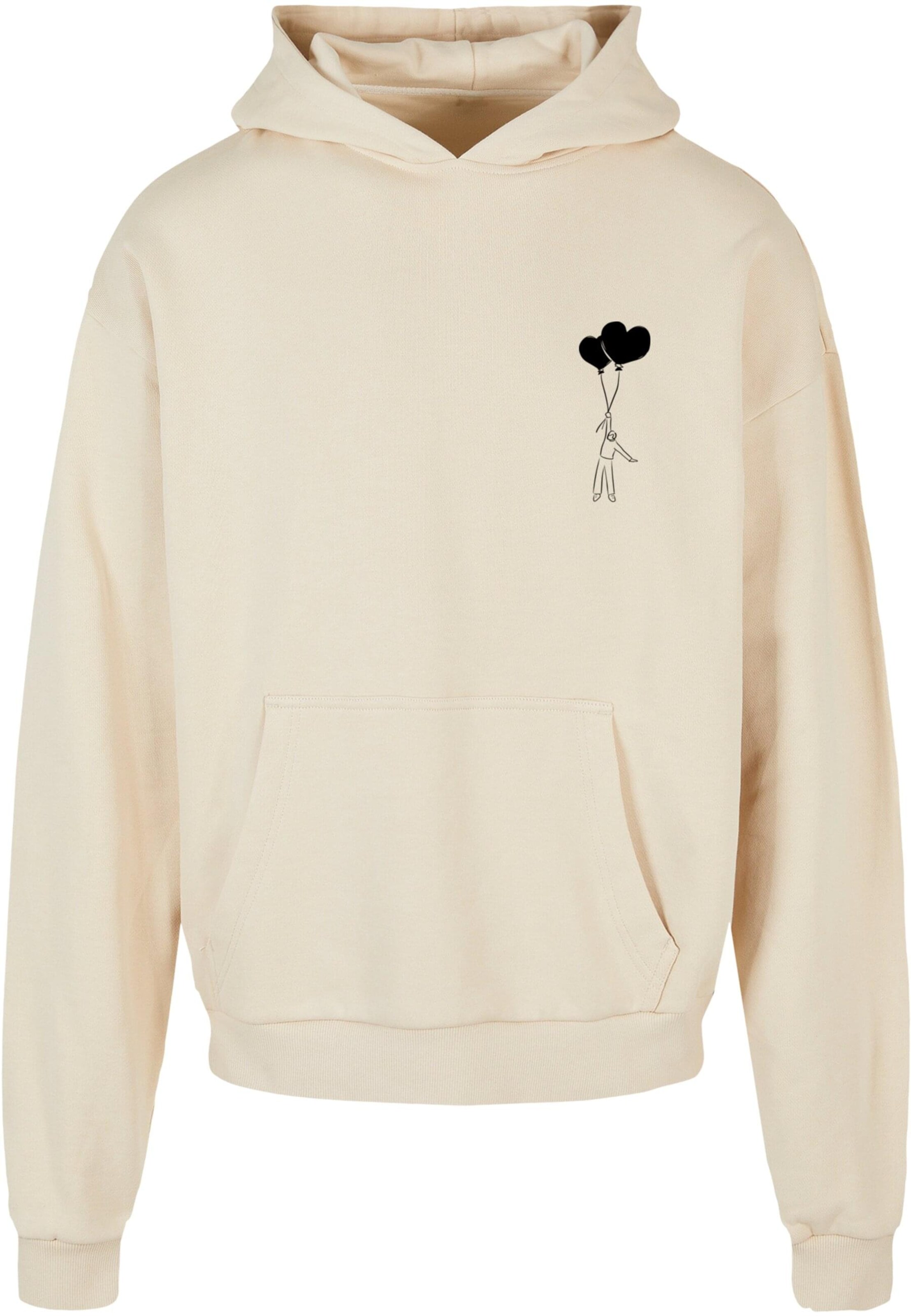 Merchcode Mikina ' Love In The Air' - Béžová: predná strana
