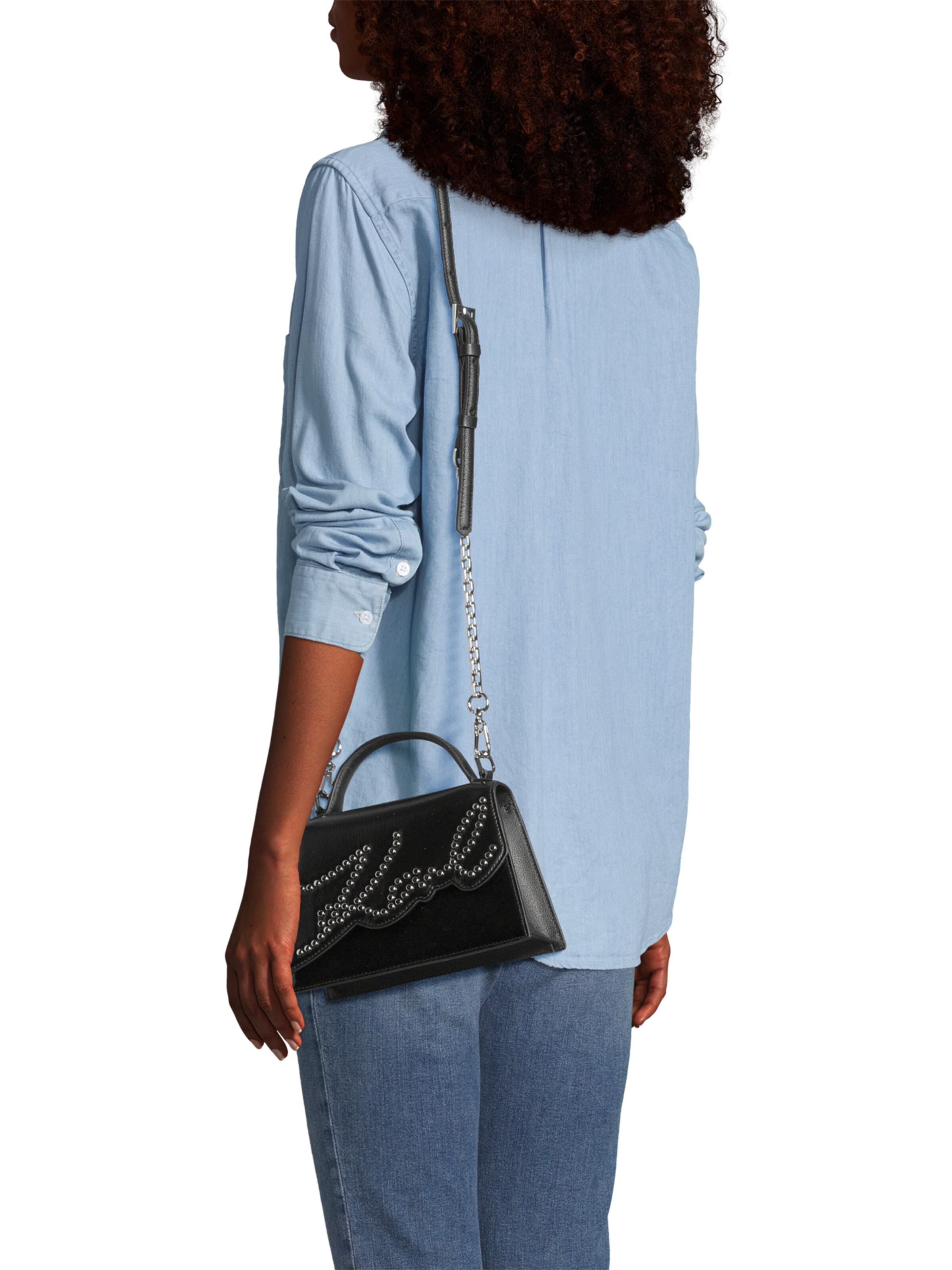 Karl Lagerfeld Сумка через плечо в Черный: спереди