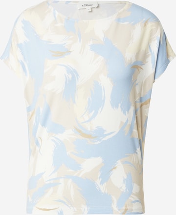 T-shirt s.Oliver en beige : devant