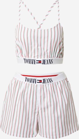 Tommy Jeans - Calções de pijama em branco: frente