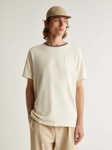 T-Shirt Scalpers en beige : devant