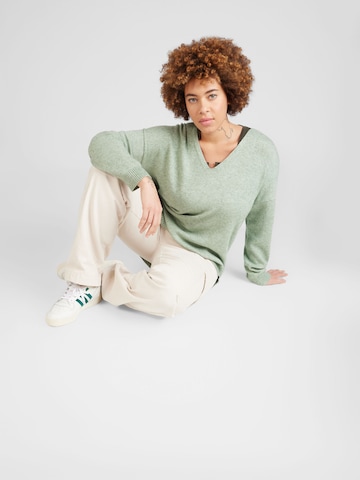 ONLY Carmakoma Sweater 'Margareta' in Green