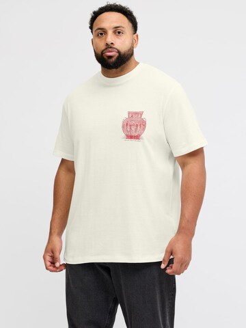T-Shirt Jack & Jones Plus en blanc : devant