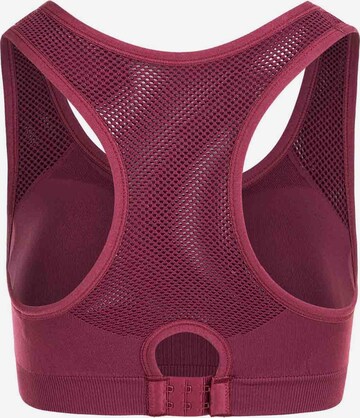 Athlecia Bustier Sport bh 'Rosemary' in Rood