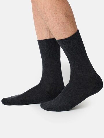 Chaussettes 'Aktiv' Nur Der en gris