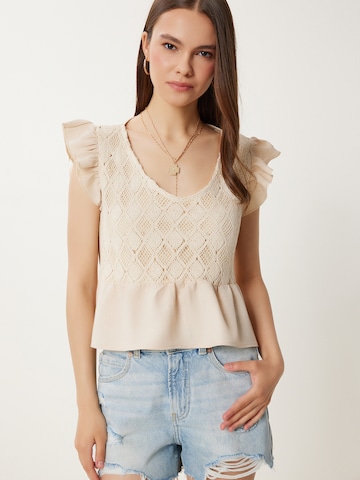 Chemisier Happiness İstanbul en beige : devant