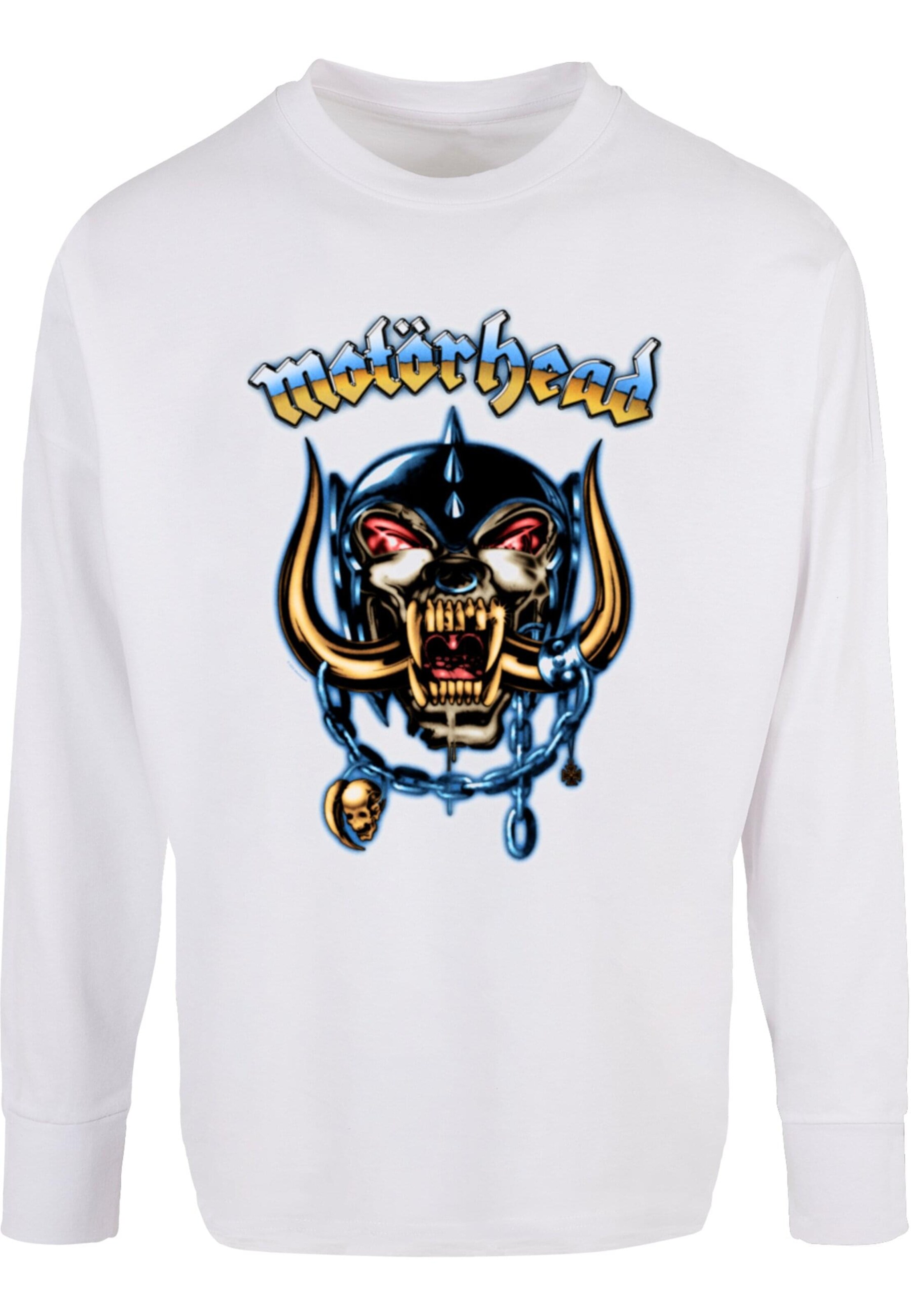 Merchcode Shirt 'Motorhead - 50th Airbrush Warpig' in White: front
