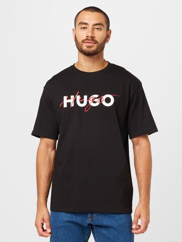 HUGO T-Shirt 'Dakaishi' in Schwarz: Vorderseite