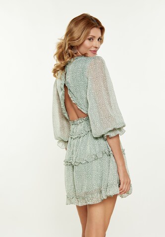 Usha - Vestido 'Fashion Look' em verde