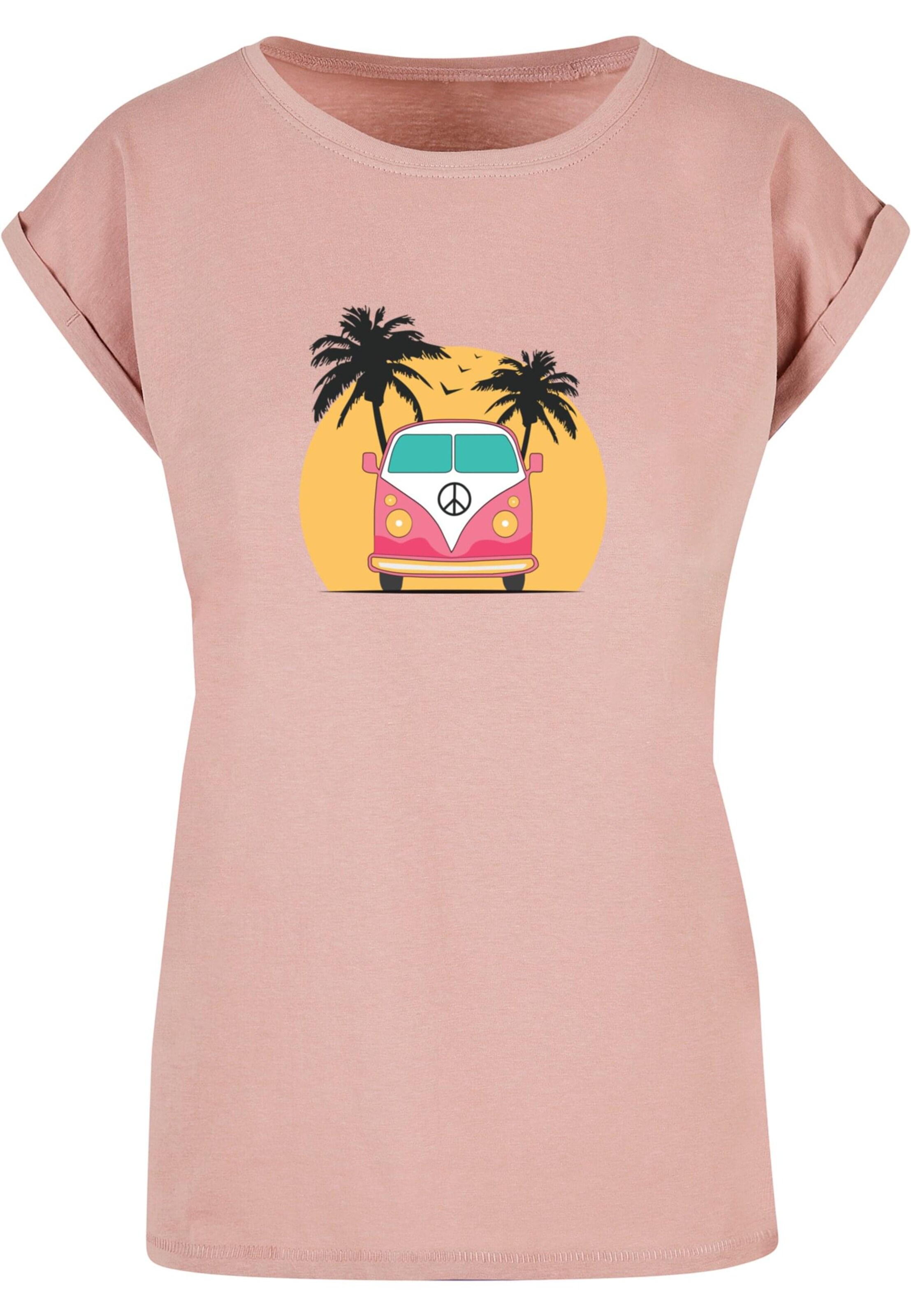 T-shirt 'Summer - Van' Merchcode en rose : devant
