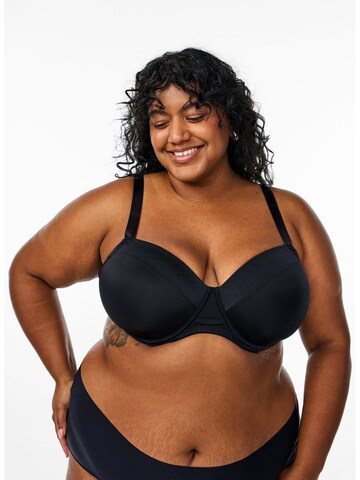 Devoted by Zizzi Push-up Melltartó 'LELINE' - fekete: elől