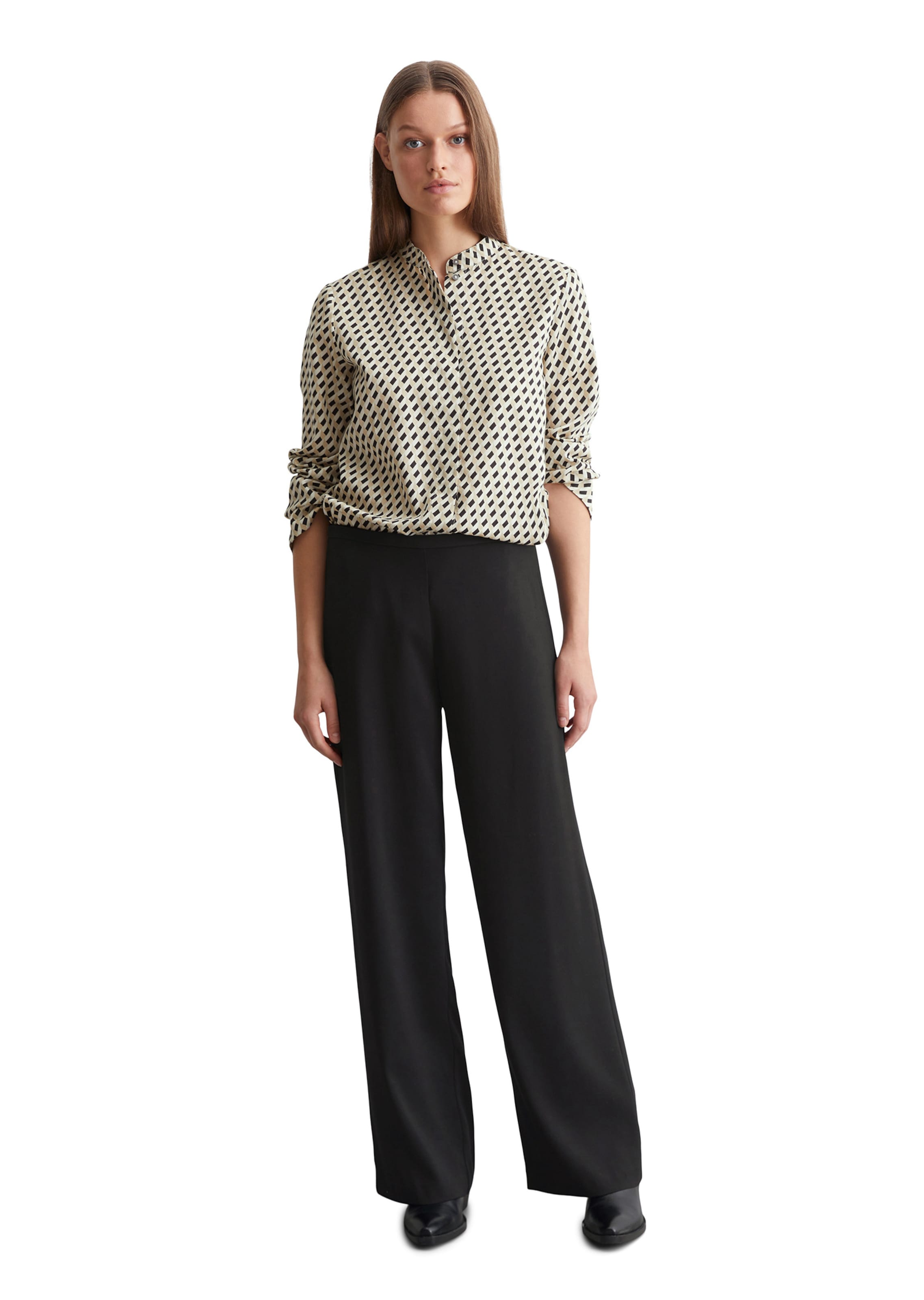 Marc O'Polo Široký strih Nohavice - Čierna