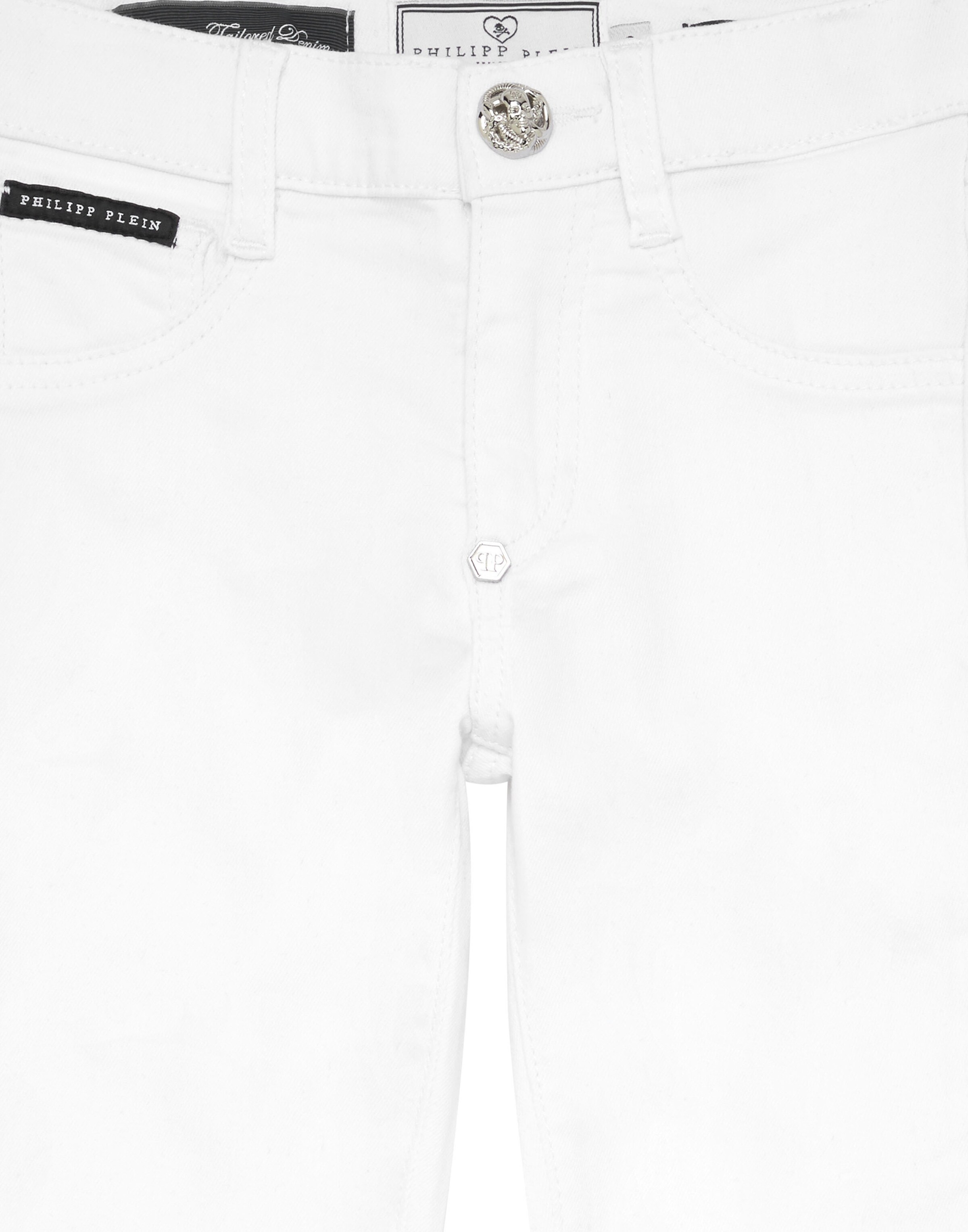 Philipp Plein - Skinny Vaquero en blanco