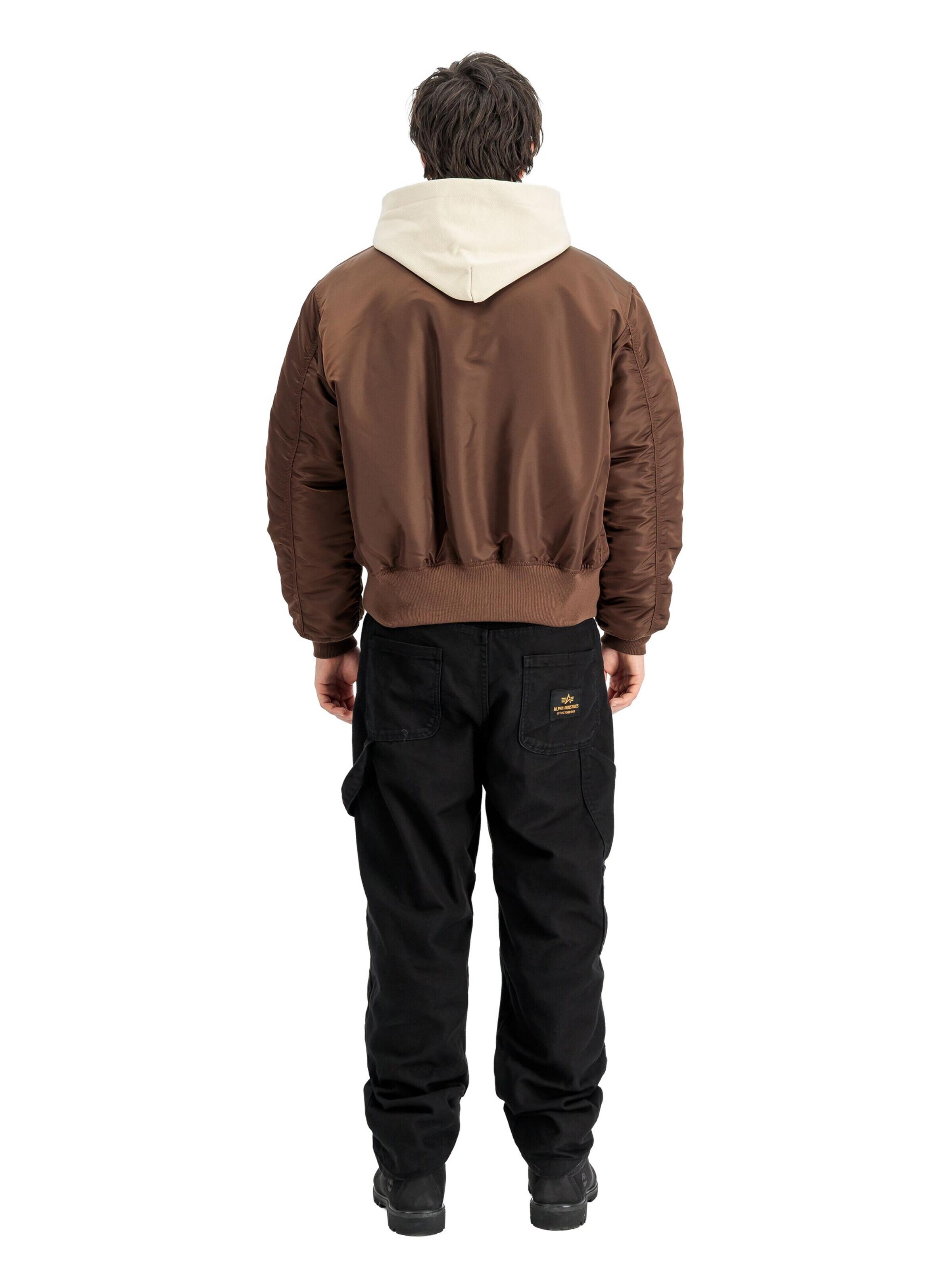 ALPHA INDUSTRIES Regular fit Between-Season Jacket 'CWU-45 Heritage' in Brown