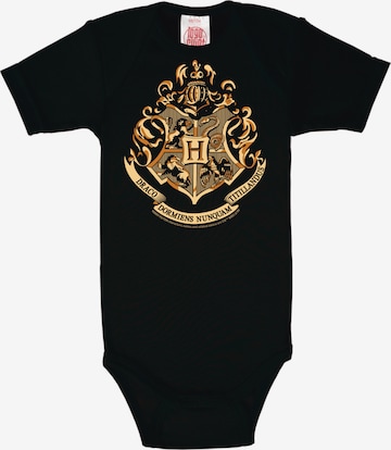 LOGOSHIRT Baby-Body 'Harry Potter Hogwarts-Print' in Schwarz: predná strana