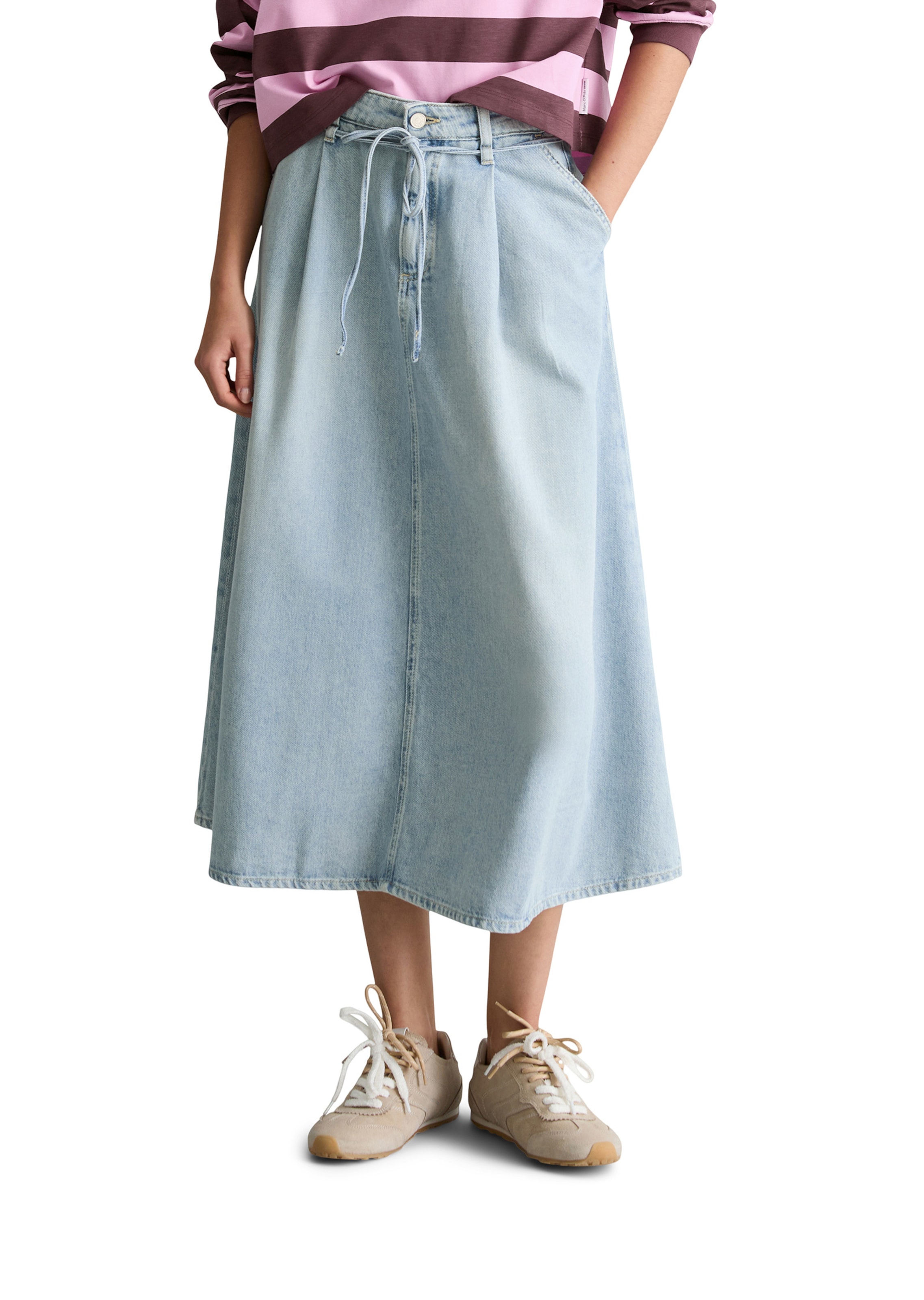 Marc O'Polo DENIM Rok in Blauw: voorkant