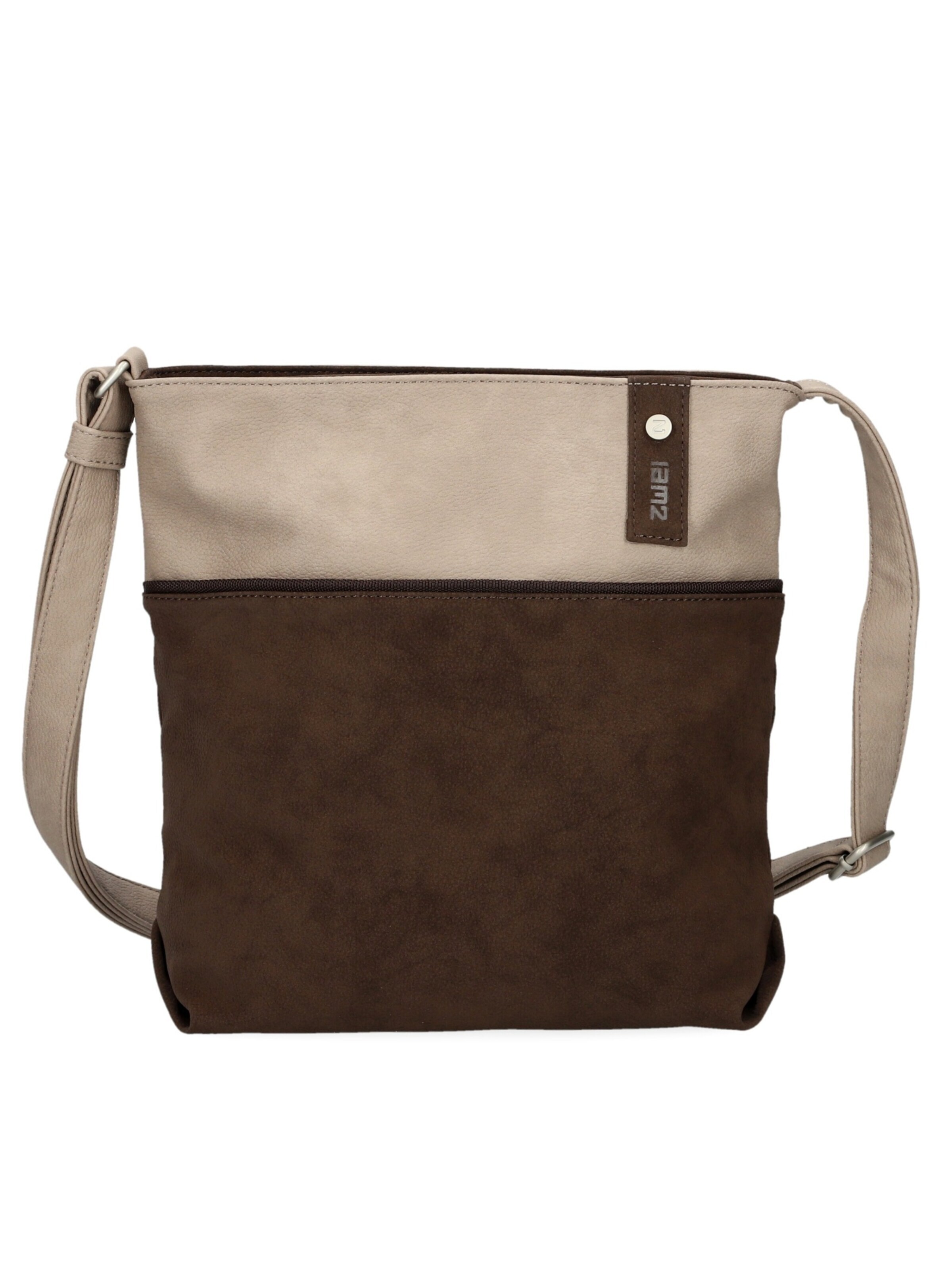 ZWEI Handbag 'JANA J10' in Brown