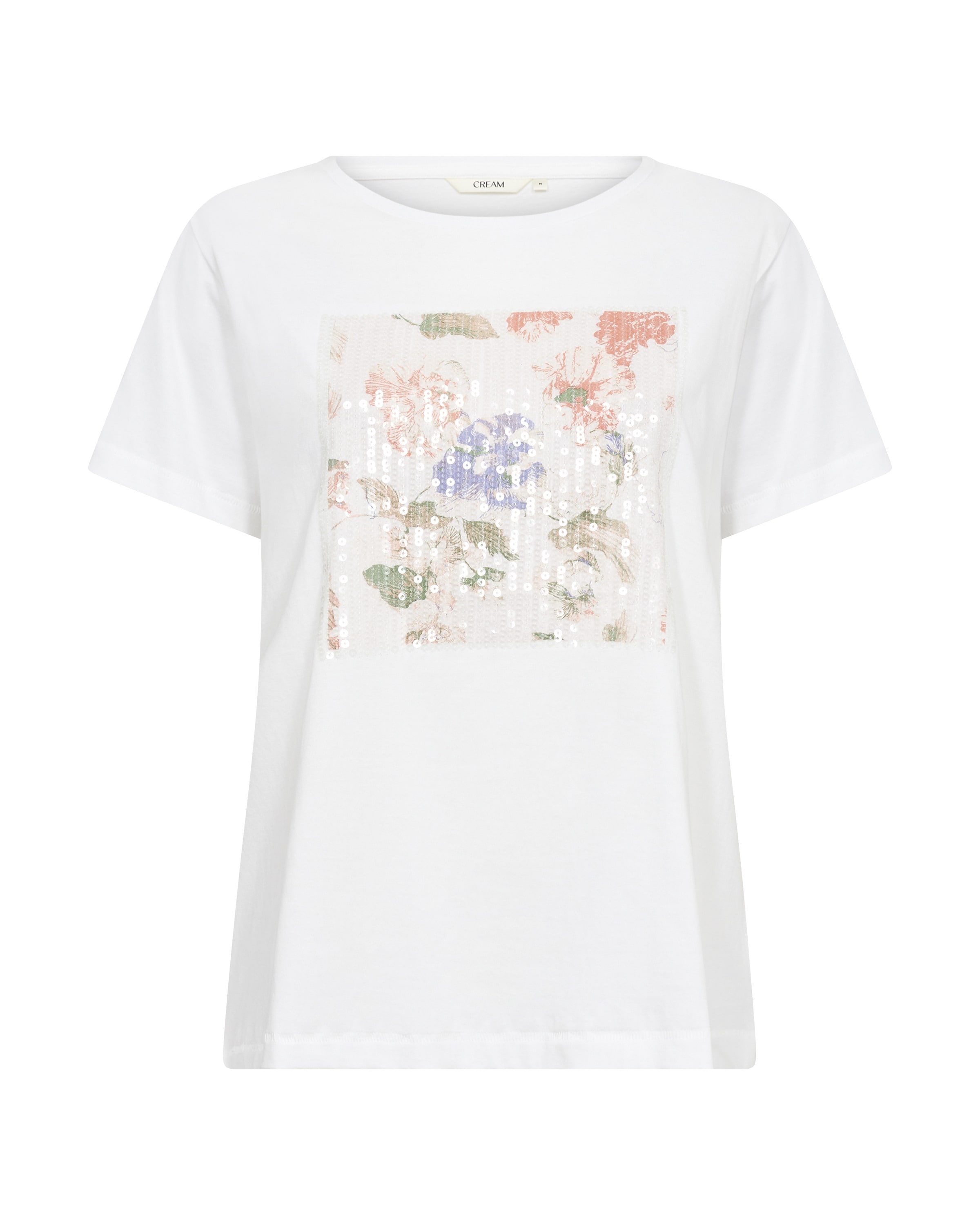 Cream Tričko 'Tria' – bílá: přední strana