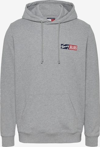 Sweat-shirt Tommy Jeans en gris : devant