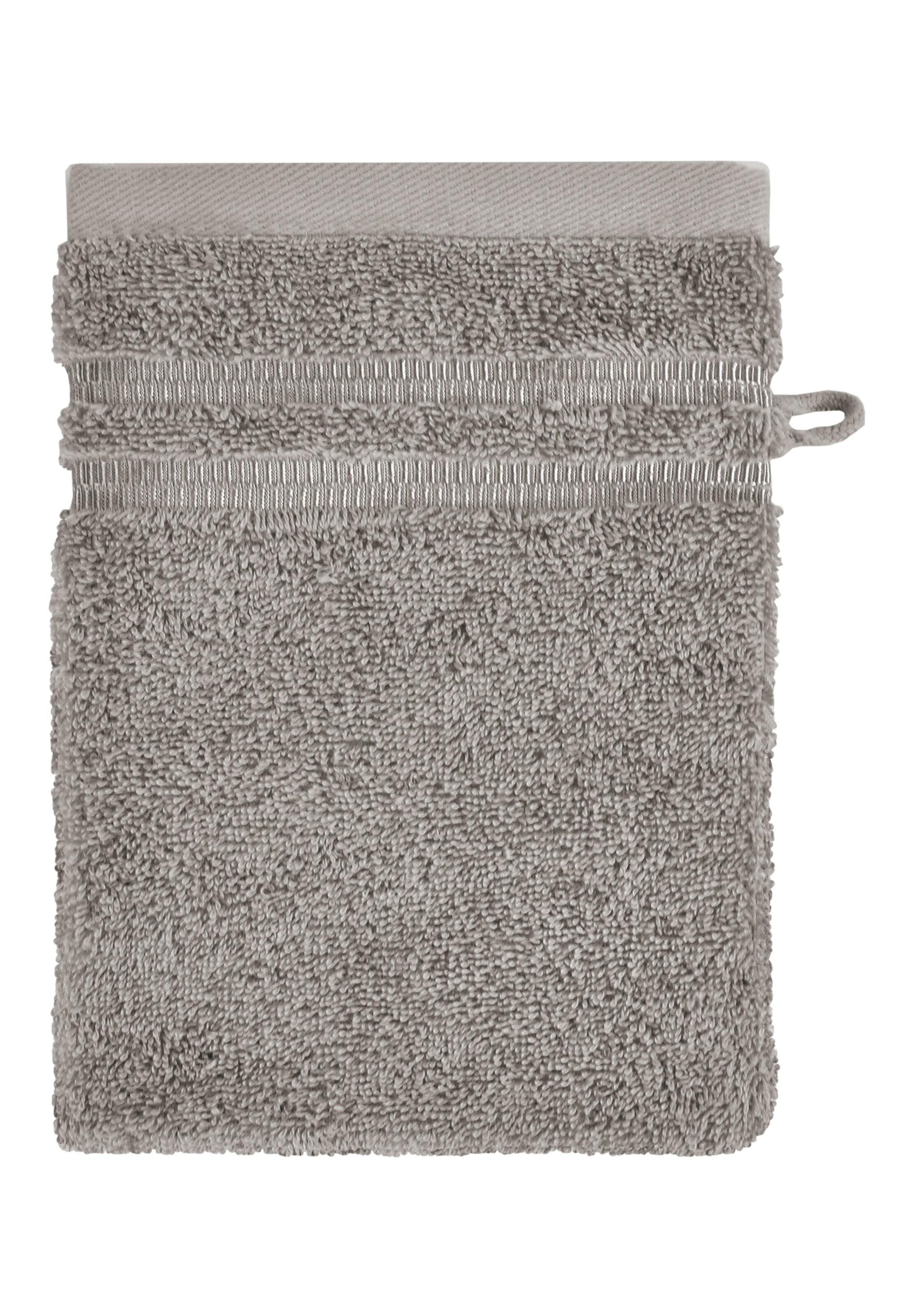 SCHIESSER Washcloth 'Milano' in Grey