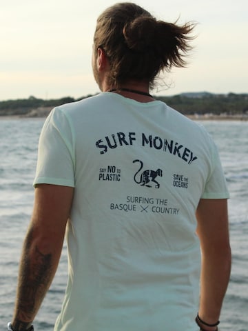 T-Shirt Surf Monkey en jaune