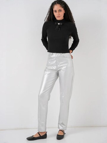 Coupe slim Pantalon Bigdart en argent